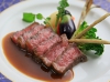 和牛ロース肉のグリル　山葵ソース